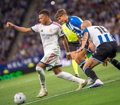 ESP: LaLiga EA Sports RCD Espanyol de Barcelona v Real Madrid Kylian Mbappe of Real Madrid during LaLiga EA Sports match between RCDE Espanyol de Barcelona v Real Madrid played at RCDE Stadium, Cornella de Llobregat, Barcelona on August 22 2026 in Spain Spain Soccer *** ESP LaLiga EA Sports RCD Espanyol de Barcelona vs. Real Madrid Kylian Mbappé of Real Madrid during the LaLiga EA Sports match between RCDE Espanyol de Barcelona and Real Madrid, played at RCDE Stadium in Cornellà de Llobregat, Barcelona, on August 22, 2026, in Spain. Spanish Soccer Copyright: xAgenciaxLOFx