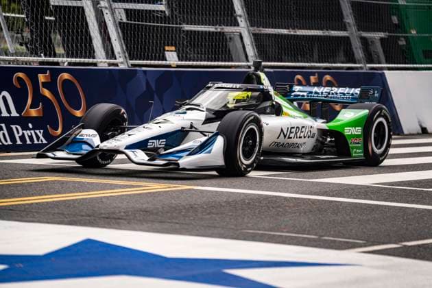 Freedom 250 Grand Prix in DC Mick Schumacher ( 47) of Rahal Letterman Lanigan Racing drives on the track during one of the trials prior to the Freedom 250 Grand Prix in Washington, DC, USA, on Saturday, August 22, 2026. The race is scheduled for Sunday, August 23 and will be the first ever IndyCar, Indy Car, IRL, USA race held in the nation’s capital. Credit: Andrew Thomas CNP Washington District of Columbia United States of America EDITORIAL USE ONLY Copyright: xx _DSC7222 AndrewxThomasx-xCNPx cnpphotos339525