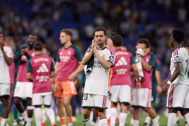 ESP: LaLiga EA Sports RCD Espanyol de Barcelona v Real Madrid Real Madrid wins the game, Bernardo Silva of Real Madrid during LaLiga EA Sports match between RCDE Espanyol de Barcelona v Real Madrid played at RCDE Stadium, Cornella de Llobregat, Barcelona on August 22 2026 in Spain Spain Soccer *** ESP LaLiga EA Sports RCD Espanyol de Barcelona vs. Real Madrid Real Madrid wins the game; Bernardo Silva of Real Madrid during the LaLiga EA Sports match between RCD Espanyol de Barcelona and Real Madrid, played at RCDE Stadium in Cornellà de Llobregat, Barcelona, on August 22, 2026, in Spain. Spanish Soccer Copyright: xAgenciaxLOFx