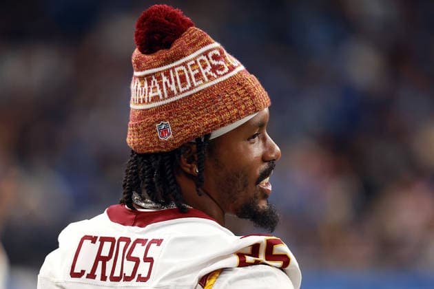 Washington Commanders vs Detroit Lions DETROIT,MICHIGAN-AUGUST 22: Washington Commanders safety Nick Cross (25) looks on from the sidelines during the second half of an NFL, American Football Herren, USA preseason football game between the Washington Commanders and the Detroit Lions in Detroit, Michigan USA, on Saturday, August 22, 2026 Detroit Michigan United States  Copyright: xAmyxLemusx originalFilename:lemus-washingt260822_npu1u.jpg