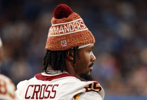 Washington Commanders vs Detroit Lions DETROIT,MICHIGAN-AUGUST 22: Washington Commanders safety Nick Cross (25) looks on from the sidelines during the second half of an NFL, American Football Herren, USA preseason football game between the Washington Commanders and the Detroit Lions in Detroit, Michigan USA, on Saturday, August 22, 2026 Detroit Michigan United States  Copyright: xAmyxLemusx originalFilename:lemus-washingt260822_nput5.jpg