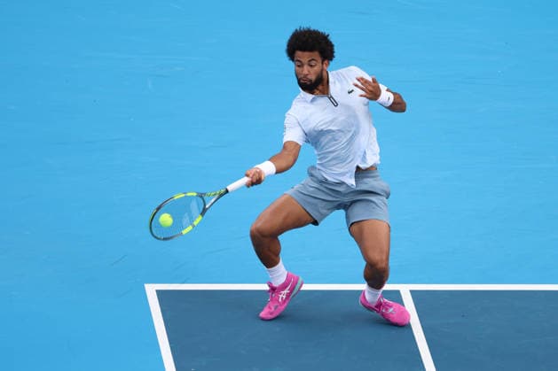 August 22, 2026, Mason, Oh, USA: Cincinnati Open Tennis 2026 - Arthur Fils plays a ball against Flavio Cobolli in the Cincinnati Open Tennis Tournament held in Mason OH. 2026 08 22. ZUMAPress Mason USA - ZUMAn24_ 20260822_zaf_n24_095 Copyright: xWallyxNellx