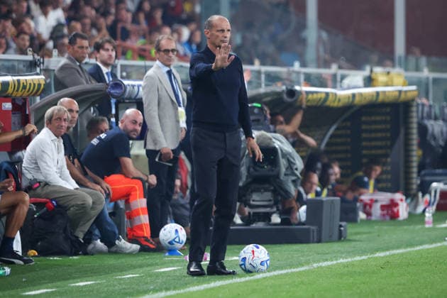 SOCCER - Serie A - Genoa CFC vs. SSC Napoli Photo by IPA ABACAPRESS.COM87706570 - Serie A, Day 1, August 22, 2026, Genoa, Ferraris Stadium, Genoa vs. Napoli; pictured: Coach Massimiliano Allegri Genoa Italy  Copyright: xIPAxSport ABACAx
