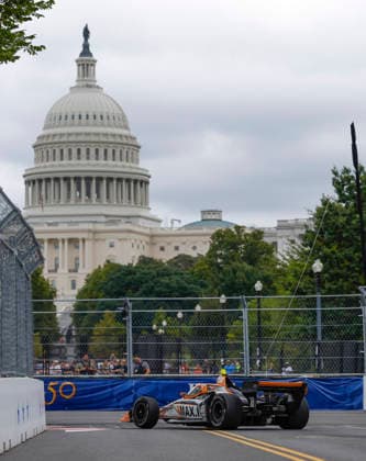 August 22, 2026: Romain Grosjean, driver of the 18 Dale Coyne Racing Honda drives during practice for the NTT IndyCar, Indy Car, IRL, USA Series Freedom 250 on August 22, 2026 on the streets of Washington, DC. CSM Washington Dc USA - ZUMAc04_ 20260822_zma_c04_183 Copyright: xJustinxCooperx