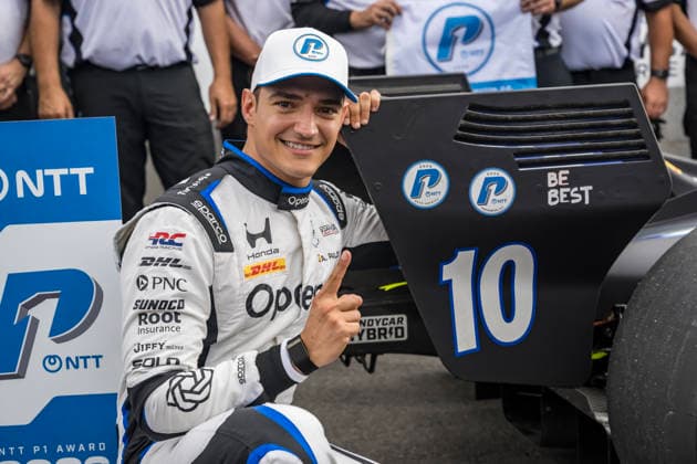 August 22, 2026, Washington, Dc, United States of America: IndyCar, Indy Car, IRL, USA SERIES driver, ALEX PALOU (10) (ESP) of Barcelona, Spain, wins the pole award for the Freedom 250 Grand Prix at The Streets of Washington, DC in WASHINGTON, DC, USA.The Streets of Washington, DC plays host to the INDYCAR SERIES for the Freedom 250 Grand Prix in WASHINGTON, DC. Washington United States of America - ZUMAg348 20260822_zsa_g348_007 Copyright: xDavidxDahlx