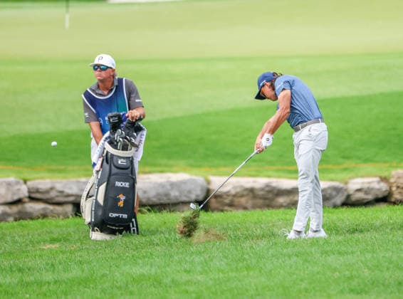 PGA, Golf Herren 2026: BMW Championship Aug 22 AUG 22, 2026: Rickie Fowler of the United States hits his second shot from rough during the third round of the BMW Championship at Bellerive Country Club in St. Louis, Missouri. Roman Puno CSM (Credit Image: Â Roman Puno Cal Media) St. Louis Missouri United States EDITORIAL USE ONLY Copyright: xx ZUMA-20260822_zma_c04_100.jpg RomanxPunox csmphotothree513791