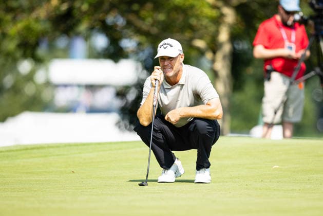 August 22, 2026, St. Louis, Missouri, USA: ALEX NOREN lines up a putt on the seventh hole green during Round 3 of the BMW Championship at Bellerive Country Club. St. Louis USA - ZUMAw173 20260822_zsp_w173_052 Copyright: xLukexWelshx