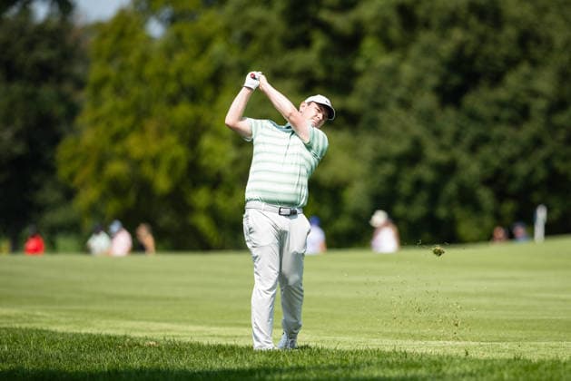 August 22, 2026, St. Louis, Missouri, USA: ROBERT MACINTYRE hits an approach shot on the fifth hole during Round 3 of the BMW Championship at Bellerive Country Club. St. Louis USA - ZUMAw173 20260822_zsp_w173_028 Copyright: xLukexWelshx