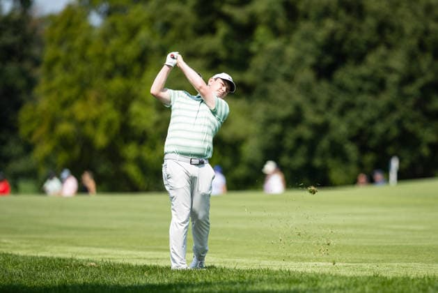 August 22, 2026, St. Louis, Missouri, USA: ROBERT MACINTYRE hits an approach shot on the fifth hole during Round 3 of the BMW Championship at Bellerive Country Club. St. Louis USA - ZUMAw173 20260822_zsp_w173_029 Copyright: xLukexWelshx