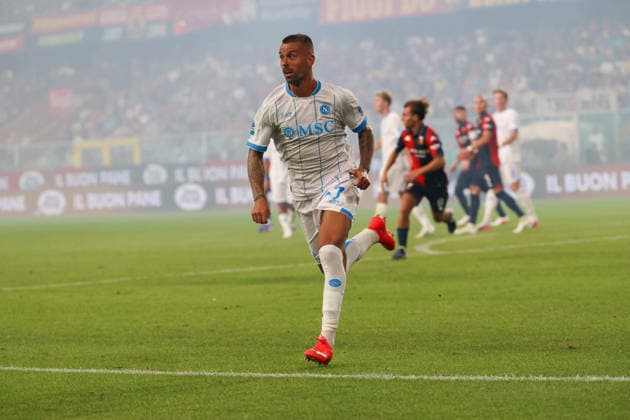 Serie A football match 2026 27 season: Genoa vs. Napoli Leonardo Spinazzola of SSC Napoli During the match played on August 22, 2026, at the Luigi Ferraris Stadium in Genoa part of the 2026 27 Serie A Italian football championship between FC Genoa and SSC Napoli. GENOVA stadio Luigi Ferraris Liguria ITALIA Copyright: xFABIOxSASSOxFabioxSassox Genoa Napoli2026_08_22Fabio Sasso3968