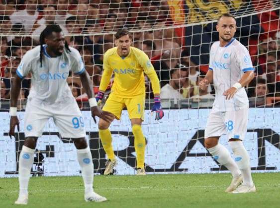 August 22, 2026, Genova, Liguria, ITALIA: Alex Meret of SSC Napoli During the match played on August 22, 2026, at the Luigi Ferraris Stadium in GenoaÃ¢â‚¬part of the 2026 27 Serie A Italian football championshipÃ¢â‚¬between FC Genoa and SSC Napoli. Serie A Football Match Ã¢â‚¬ 2026 27 Season: Genoa Vs. Napoli  - ZUMAs236 20260822_aap_s236_119 Copyright: xFabioxSassox