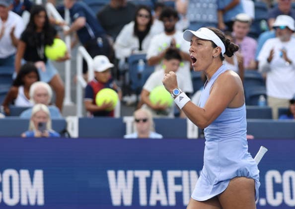 August 22, 2026, Mason, Ohio, USA: JESSICA PEGULA of USA after the match against I. AÅ¡wiÄ¦tek of Poland in semifinals of tennis tournament WTA, Tennis Damen 1000 Cincinnati Open in Mason, USA. Pegula won 7:5, 4:6, 6:4. Mason USA - ZUMAc278 20260822_zsp_c278_069 Copyright: xMarcinxCholewinskix