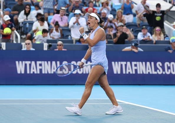 August 22, 2026, Mason, Ohio, USA: JESSICA PEGULA of USA after the match against I. AÅ¡wiÄ¦tek of Poland in semifinals of tennis tournament WTA, Tennis Damen 1000 Cincinnati Open in Mason, USA. Pegula won 7:5, 4:6, 6:4. Mason USA - ZUMAc278 20260822_zsp_c278_070 Copyright: xMarcinxCholewinskix