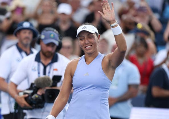 August 22, 2026, Mason, Ohio, USA: JESSICA PEGULA of USA after the match against I. AÅ¡wiÄ¦tek of Poland in semifinals of tennis tournament WTA, Tennis Damen 1000 Cincinnati Open in Mason, USA. Pegula won 7:5, 4:6, 6:4. Mason USA - ZUMAc278 20260822_zsp_c278_072 Copyright: xMarcinxCholewinskix