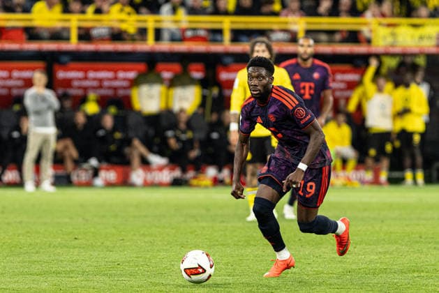 Franz-Beckenbauer-Supercup 2026: Borussia Dortmund - FC Bayern München; 22.08.2026 Alphonso Davies (FC Bayern München, 19) Franz-Beckenbauer-Supercup 2026: Borussia Dortmund - FC Bayern München; Signal Iduna Park, Dortmund; 22.08.2026 *** Franz Beckenbauer Super Cup 2026 Borussia Dortmund vs. FC Bayern Munich, August 22, 2026; Alphonso Davies, FC Bayern Munich, 19; Franz Beckenbauer Super Cup 2026 Borussia Dortmund vs. FC Bayern Munich, Signal Iduna Park, Dortmund, August 22, 2026 Copyright: xBEAUTIFULxSPORTS Buriakovx