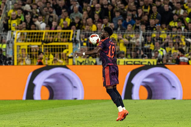 Franz-Beckenbauer-Supercup 2026: Borussia Dortmund - FC Bayern München; 22.08.2026 Alphonso Davies (FC Bayern München, 19) Franz-Beckenbauer-Supercup 2026: Borussia Dortmund - FC Bayern München; Signal Iduna Park, Dortmund; 22.08.2026 *** Franz Beckenbauer Super Cup 2026 Borussia Dortmund vs. FC Bayern Munich, August 22, 2026; Alphonso Davies, FC Bayern Munich, 19; Franz Beckenbauer Super Cup 2026 Borussia Dortmund vs. FC Bayern Munich, Signal Iduna Park, Dortmund, August 22, 2026 Copyright: xBEAUTIFULxSPORTS Buriakovx