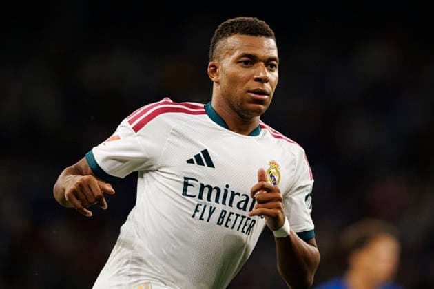 August 22, 2026, Barcelona, Spain: Kylian Mbappo Lottin (Real Madrid FC) seen in action during LaLiga EASPORTS 2026 2027 game between teams of RCD Espanyol de Barcelona and Real Madrid FC.Real Madrid secured a dramatic 2-1 away victory over Espanyol in LaLiga, with EspoÂ­ scoring the winning goal in the 90th minute. Jude Bellingham had opened the scoring early before Cala equalised for Espanyol in the first half, as Joso Mourinho marked his return to the Real Madrid bench with a late win.....Final score - RCD Espanyol 1:2 Real Madrid FC LaLiga EASPORTS 2026 2027 Game Between Teams Of RCD Espanyol De Barcelona And Real Madrid FC: Barcelona, Spain - 22 Aug 2026  - ZUMAs197 20260822_aaa_s197_281 Copyright: xMaciejxRogowskix