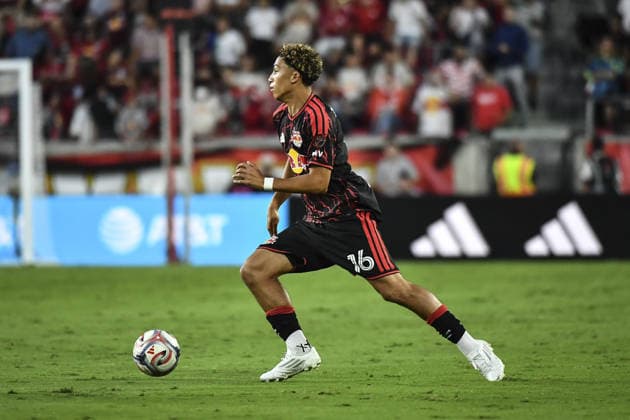 Julian Hall (Red Bull New York) during the Major League Soccer match between Red Bull New York and Chicago Fire FC at Sports Illustrated Stadium on August 22, 2026 in Harrison, NJ, United States.  Copyright: xRebekahxWynkoopx xSPPx Sportspressphoto_SPR212923