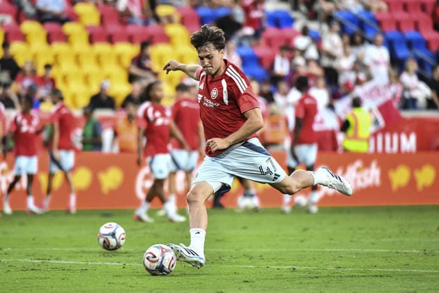 Sam Williams (Chicago Fire FC) during warmups before the Major League Soccer match between Red Bull New York and Chicago Fire FC at Sports Illustrated Stadium on August 22, 2026 in Harrison, NJ, United States.  Copyright: xRebekahxWynkoopx xSPPx Sportspressphoto_SPR212924
