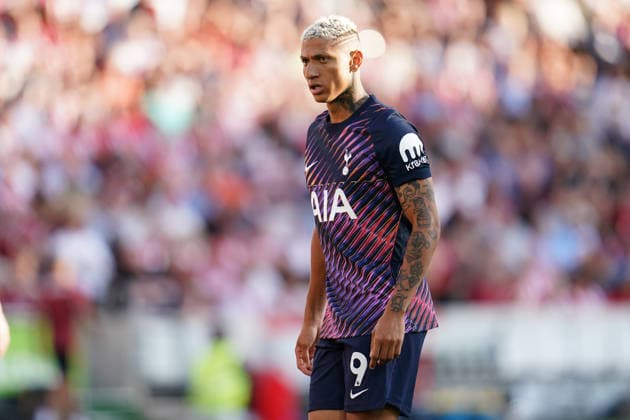 Premier League: Brentford v Tottenham Hotspur Richarlison of Tottenham Hotspur during the Premier League match Brentford vs Tottenham Hotspur at GTECH Community Stadium, London, United Kingdom on 22 August 2026 (Photo by Harvey Murphy News Images) Copyright: xHarveyxMurphy NewsxImagesx