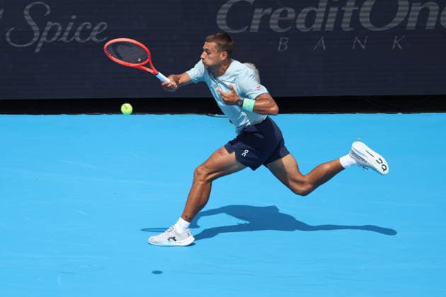 August 22, 2026, Mason, Oh, USA: Cincinnati Open Tennis 2026 - Flavio Cobolli plays a ball against Arthur Fils in the Cincinnati Open Tennis Tournament held in Mason OH. 2026 08 22. ZUMAPress Mason USA - ZUMAn24_ 20260822_zaf_n24_082 Copyright: xWallyxNellx