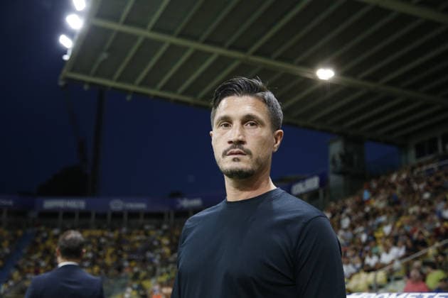 IPA87712815 - Fabio Pisacane, head coach of Cagliari Calcio, before the Parma Calcio vs. Cagliari Calcio match—the first game of the 2026-27 Enilive Serie A season—at the Ennio Tardini Stadium in Parma (PR), Italy, on August 22, 2026.  Copyright: xDavidexCasentini IPAxSportx xx 87712815