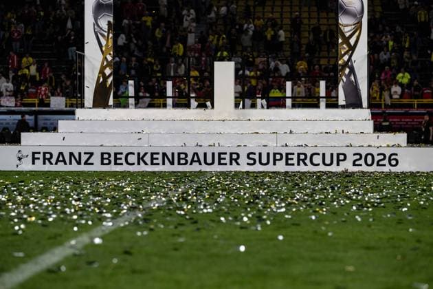 Franz Beckenbauer Supercup 20206, Borussia Dortmund vs. FC Bayern Muenchen, Fussball, Franz Beckenbauer Supercup, 22.08.2026 DFB regulations prohibit any use of photographs as image sequences and or quasi-video Dortmund Nordrhein-Westfalen Deutschland *** Franz Beckenbauer Super Cup 20206, Borussia Dortmund vs. FC Bayern Munich, Soccer, Franz Beckenbauer Super Cup, August 22, 2026. DFB regulations prohibit any use of photographs as image sequences and or quasi-video. Dortmund, North Rhine-Westphalia, Germany Copyright: xkolbert-press MarcxNiemeyerx