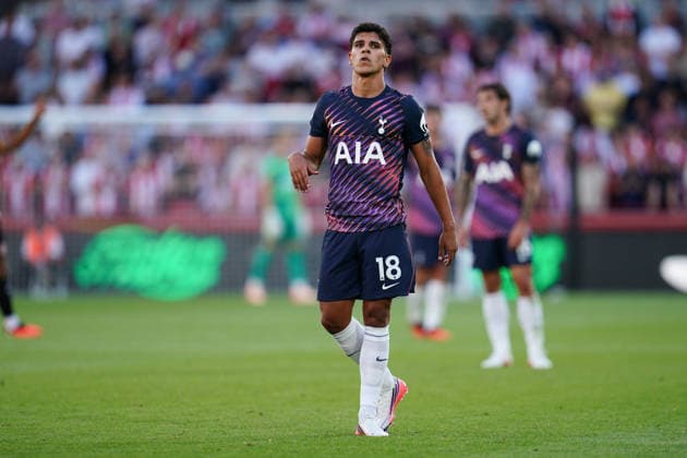Premier League: Brentford v Tottenham Hotspur Mateus Fernandes of Tottenham Hotspur during the Premier League match Brentford vs Tottenham Hotspur at GTECH Community Stadium, London, United Kingdom on 22 August 2026 (Photo by Harvey Murphy News Images) Copyright: xHarveyxMurphy NewsxImagesx