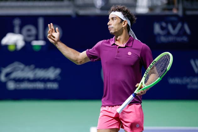 CANCUN COUNTRY OPEN 2026 CANCUN COUNTRY OPEN 2026 HUBERT HURKACZ VS MOEZ ECHARGUI 22082026 CANCUN, QUINTANA ROO. Action photo of Moez Echargui of Turkey, during singles semifinal match of the Cancun Country Open 2026 Tennis 125 Challenger tournament held at the Cancun Country Club of Cancun, Quintana Roo, Mexico. Foto de accion de Moez Echargui de Turquia, durante juego semifinal de singles del Cancun Country Open 2026 ATP, Tennis Herren Tennis 125 Challenger que se celebra en el Cancun Country Club de Cancun, Quintana Roo, Mexico. PHOTO BY IMAGENSHOP AGENCIA FOTOGRAFICA CANCUN QUINTANA ROO MEXICO *** CANCUN COUNTRY OPEN 2026 CANCUN COUNTRY OPEN 2026 HUBERT HURKACZ VS MOEZ ECHARGUI 08 22 2026 CANCUN, QUINTANA ROO Action photo of Moez Echargui of Turkey during the singles semifinal match of the 2026 Cancun Country Open Tennis 125 Challenger tournament held at the Cancun Country Club in Cancun, Quintana Roo, Mexico. Action photo of Moez Echargui of Turkey, during the singles semifinal match of the 2026 Cancun Country Open ATP Tennis 125 Challenger tournament held at the Cancun Country Club in Cancun, Quintana Roo, Mexico. PHOTO BY IMAGENSHOP PHOTO AGENCY CANCUN, QUINTANA ROO, MEXICO Copyright: xIMAGENSHOPxAGENCIAxFOTOGRAFICAx