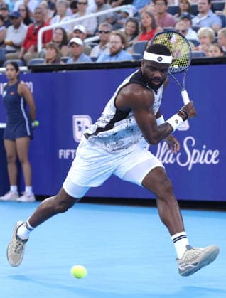 Cincinnati Open tennis tournament Frances Tiafoe of the USA in action against Brandon Nakashima of the USA during their semi-final match at the Cincinnati Open tennis tournament in Cincinnati, Ohio, USA, 22 August 2026. CINCINNATI OHIO UNITED STATES  Copyright: xMARKxLYONSx