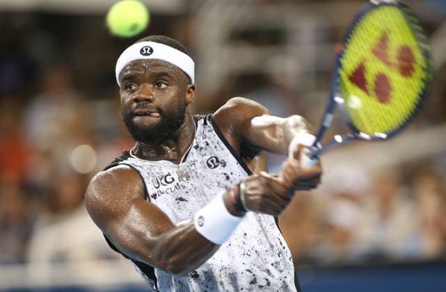 Cincinnati Open tennis tournament Frances Tiafoe of the USA in action against Brandon Nakashima of the USA during their semi-final match at the Cincinnati Open tennis tournament in Cincinnati, Ohio, USA, 22 August 2026. CINCINNATI OHIO UNITED STATES  Copyright: xMARKxLYONSx