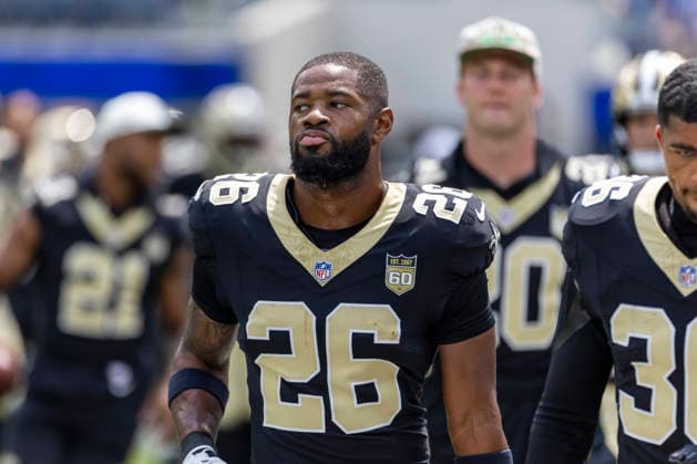 August 22, 2026, Inglewood, California, USA: New Orleans Saints Safety Terrell Burgess (26) warms up before an NFL, American Football Herren, USA football preseason game against Los Angeles Rams, in Inglewood, Calif. on Saturday August 22, 2026. Inglewood USA - ZUMAc68_ 20260822_zaf_c68_152 Copyright: xRingoxChiux