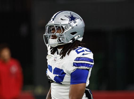 August 22, 2026, U.S.: August 22nd, 2026, Glendale, Arizona, USA: Dallas Cowboys running back Jaydon Blue (23) warms up before an NFL, American Football Herren, USA football preseason game between the Dallas cowboys and Arizona Cardinals U.S. - ZUMAv153 20260822_zsp_v153_006 Copyright: xDavidxVeneziax
