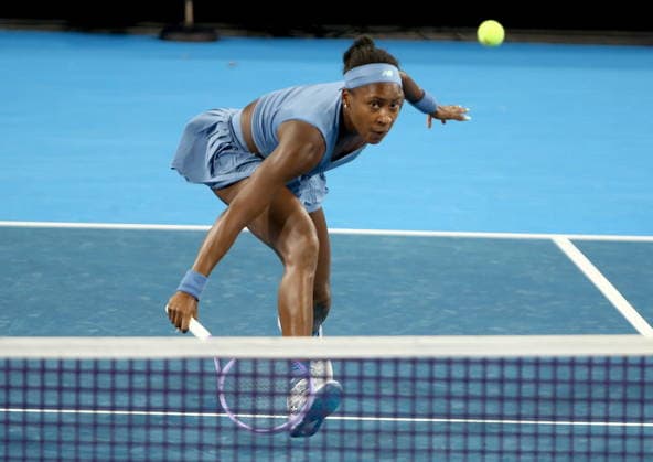 Cincinnati Open tennis tournament Coco Gauff of the USA in action against Sara Bejlek of the Czech Republic during their semi-final match at the Cincinnati Open tennis tournament in Cincinnati, Ohio, USA, 22 August 2026. CINCINNATI OHIO UNITED STATES  Copyright: xMARKxLYONSx