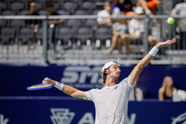 CANCUN COUNTRY OPEN 2026 CANCUN COUNTRY OPEN 2026 SEBASTIAN BAEZ VS LLOYD HARRIS 22082026 CANCUN, QUINTANA ROO. Action photo of Lloyd Harris of South Africa during singles semifinal match of the Cancun Country Open 2026 Tennis 125 Challenger tournament held at the Cancun Country Club of Cancun, Quintana Roo, Mexico. Foto de accion de Lloyd Harris de Sudafrica durante juego semifinal de singles del Cancun Country Open 2026 ATP, Tennis Herren Tennis 125 Challenger que se celebra en el Cancun Country Club de Cancun, Quintana Roo, Mexico. PHOTO BY IMAGENSHOP AGENCIA FOTOGRAFICA CANCUN QUINTANA ROO MEXICO *** CANCUN COUNTRY OPEN 2026 CANCUN COUNTRY OPEN 2026 SEBASTIAN BAEZ VS LLOYD HARRIS 08 22 2026 CANCUN, QUINTANA ROO Action photo of Lloyd Harris of South Africa during the singles semifinal match of the 2026 Cancun Country Open Tennis 125 Challenger tournament held at the Cancun Country Club in Cancun, Quintana Roo, Mexico Action photo of Lloyd Harris of South Africa during the singles semifinal match of the 2026 Cancun Country Open ATP, Tennis 125 Challenger, held at the Cancun Country Club in Cancun, Quintana Roo, Mexico PHOTO BY IMAGENSHOP PHOTO AGENCY CANCUN QUINTANA ROO MEXICO Copyright: xIMAGENSHOPxAGENCIAxFOTOGRAFICAx