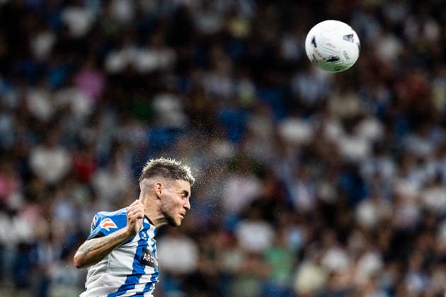 August 22, 2026, Barcelona, Catalonia, Spain: BARCELONA, SPAIN - AUGUST 22: Roberto Fernandez of RCD Espanyol in action during the LaLiga EA Sports match between RCD Espanyol and Real Madrid at RCDE Stadium on August 22, 2026 in Barcelona, Spain. Soccer 2026: RCD Espanyol V Real Madrid - LaLiga EA Sports  - ZUMAs316 20260822_znp_s316_079 Copyright: xMartixSeguraxRamonedax