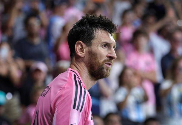 MLS, Fussball Herren, USA - Inter Miami CF vs. Toronto FC Inter Miami CF forward Lionel Messi reacts during the MLS soccer match between Inter Miami CF and Toronto FC at Nu Stadium in Miami, Florida, USA, 22 August 2026. MIAMI FLORIDA United States  Copyright: xCRISTOBALxHERRERA-ULASHKEVICHx