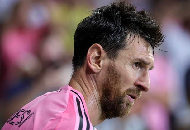 MLS, Fussball Herren, USA - Inter Miami CF vs. Toronto FC Inter Miami CF forward Lionel Messi reacts during the MLS soccer match between Inter Miami CF and Toronto FC at Nu Stadium in Miami, Florida, USA, 22 August 2026. MIAMI FLORIDA United States  Copyright: xCRISTOBALxHERRERA-ULASHKEVICHx