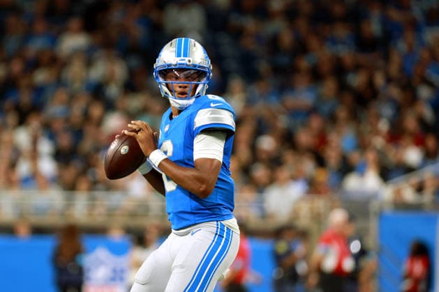 Washington Commanders vs Detroit Lions DETROIT,MICHIGAN-AUGUST 22: Detroit Lions quarterback Joshua Dobbs (6) goes to pass the ball during the second half of an NFL, American Football Herren, USA preseason football game between the Washington Commanders and the Detroit Lions in Detroit, Michigan USA, on Saturday, August 22, 2026 Detroit Michigan United States  Copyright: xAmyxLemusx originalFilename:lemus-washingt260822_npLoU.jpg