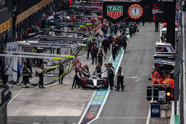 11 Sergio Perez (MEX) of Cadillac Formula 1 Team in the pit lane during the Sprint Race of the FORMULA 1 HEINEREN DUTCH GRAND PRIX 2026 at the Circuit Park Zandvoort in Zandvoort, Netherlands on Saturday August 22, 2026 (Photo by ATP, Tennis Herren Bildagentur Jean Pierre Thill)  Copyright: xJeanxPierrexThillx Sportspressphoto_SPR213299