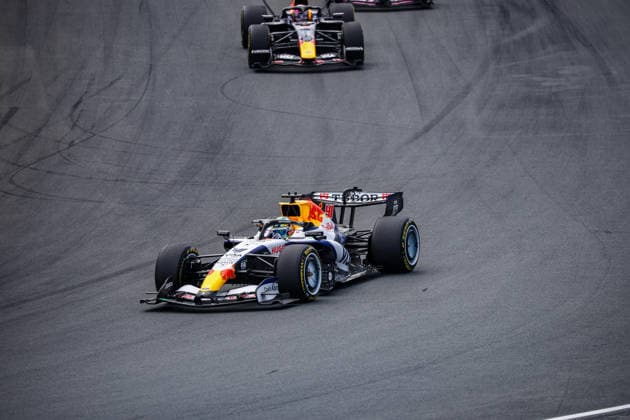 41 Arvid Lindblad (GBR) of Visa Cash App Racing Bulls Formula One Team driving the Red Bull Ford VCARB 03 on track during the Sprint Race of the FORMULA 1 HEINEREN DUTCH GRAND PRIX 2026 at the Circuit Park Zandvoort in Zandvoort, Netherlands on Saturday August 22, 2026 (Photo by ATP, Tennis Herren Bildagentur Jean Pierre Thill)  Copyright: xJeanxPierrexThillx Sportspressphoto_SPR213313