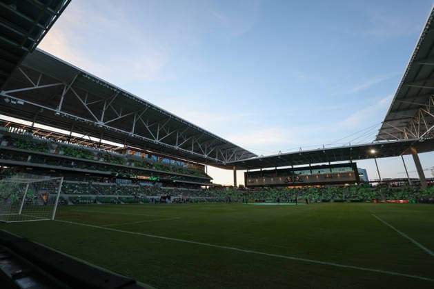 AUSTIN, TX - AUGUST 22: A general view of Q2 Stadium ahead of the MLS, Fussball Herren, USA match between Austin FC and Philadelphia Union on August 22, 2026, at Q2 Stadium in Austin, TX. (Photo by David Buono Icon Sportswire) SOCCER: AUG 22 MLS Austin FC vs Philadelphia Union EDITORIAL USE ONLY Icon260822040