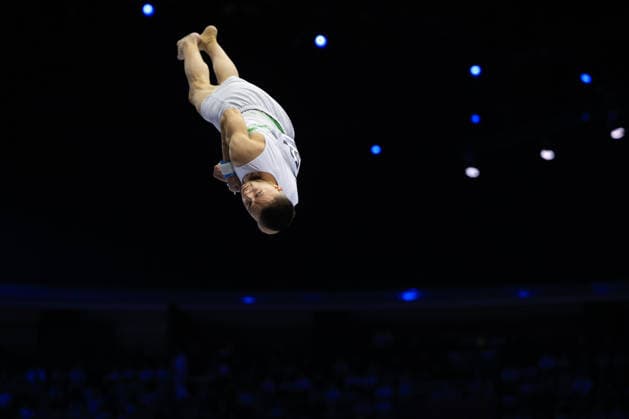 Zagreb, 22.08.2026. - 37TH EUROPEAN MEN™S ARTISTIC GYMNASTICS, Men s Artistic Gymnastics Apparatus Final Vault Individual SENIORS. 526 TRIFONOV Daniel (BUL) Men s Artistic Gymnastics Apparatus Final Horizontal bar Individual SENIORS  2S6A3317.JPG