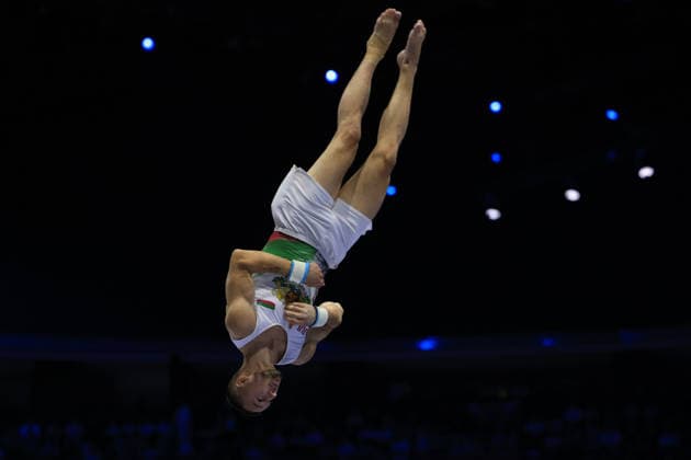 Zagreb, 22.08.2026. - 37TH EUROPEAN MEN™S ARTISTIC GYMNASTICS, Men s Artistic Gymnastics Apparatus Final Vault Individual SENIORS. 526 TRIFONOV Daniel (BUL) Men s Artistic Gymnastics Apparatus Final Horizontal bar Individual SENIORS  2S6A3322.JPG
