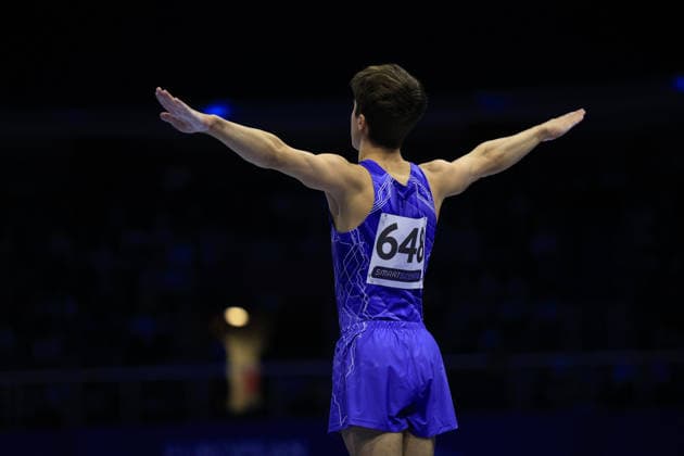 Zagreb, 22.08.2026. - 37TH EUROPEAN MEN™S ARTISTIC GYMNASTICS, Men s Artistic Gymnastics Apparatus Final Vault Individual SENIORS. 648 DUKHNO Arsenii (WG2) Men s Artistic Gymnastics Apparatus Final Horizontal bar Individual SENIORS  2S6A3753.JPG