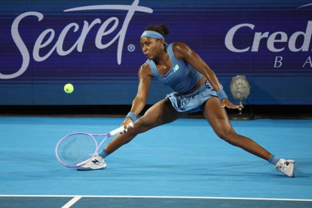 August 22, 2026, Mason, Oh, USA: Cincinnati Open Tennis 2026 - Coco Gauff plays a ball against Sara Bejlek in the Cincinnati Open Tennis Tournament held in Mason OH. 2026 08 22. ZUMAPress Mason USA - ZUMAn24_ 20260822_zaf_n24_376 Copyright: xWallyxNellx