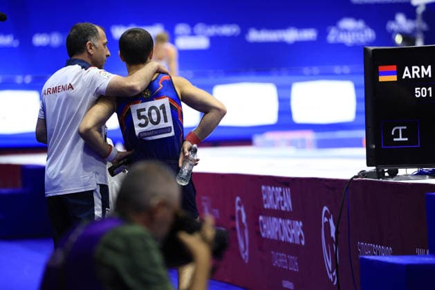 Zagreb, 22.08.2026. - 37TH EUROPEAN MEN™S ARTISTIC GYMNASTICS, Men s Artistic Gymnastics Apparatus Final Vault Individual SENIORS. 501 DAVTYAN Artur (ARM) Men s Artistic Gymnastics Apparatus Final Horizontal bar Individual SENIORS  2S6A4190.JPG