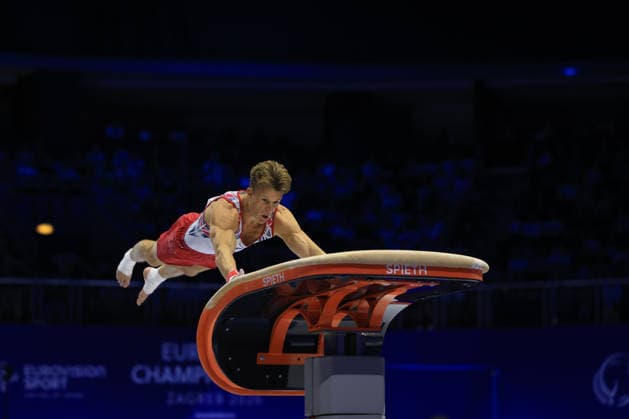 Zagreb, 22.08.2026. - 37TH EUROPEAN MEN™S ARTISTIC GYMNASTICS, Men s Artistic Gymnastics Apparatus Final Vault Individual SENIORS. 633 SPONEVIK Sebastian (NOR) Men s Artistic Gymnastics Apparatus Final Horizontal bar Individual SENIORS  2S6A4250.JPG