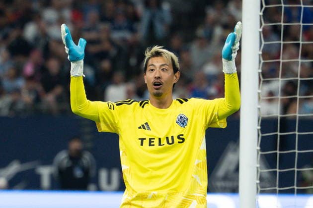 August 22, 2026, Vancouver, Bc, CANADA: Vancouver Whitecaps goalkeeper Yohei Takaoka reacts to a referee call during the second half of an MLS, Fussball Herren, USA soccer match against FC Dallas in Vancouver, on Saturday, August 22, 2026. Canada News - August 22, 2026  - ZUMAc35_ 20260822_zaf_c35_220 Copyright: xEthanxCairnsx
