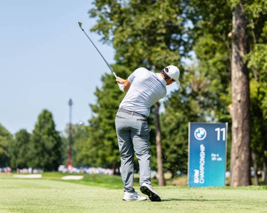 August 22, 2026, St. Louis, Missouri, USA: RORY MCILROY hits a tee shot on the eleventh hole during Round 3 of the BMW Championship at Bellerive Country Club. St. Louis USA - ZUMAw173 20260822_zsp_w173_116 Copyright: xLukexWelshx